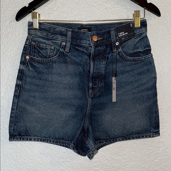 EXPRESS Women's Blue Denim Shorts - Picture 1 of 5